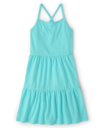 Image of The Children's Place Girls Sleeveless Strappy Back Summer DressesCasual Dress