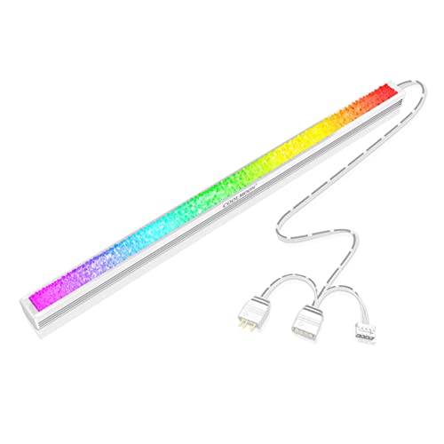 Striscia LED PC RGB Indirizzabile, DR280 RGB Light Bar PC Case Illuminazione Interfaccia 5V 3Pin, Personalizzabile Programmabile 16 Milioni di Colori, per Case da Gioco