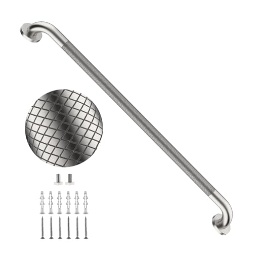 36 Inch Brushed Nickel Grab Bars for Shower with Anti-Slip Knurled Grip