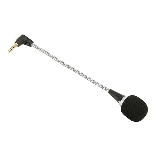 Mini Microphone à Condensateur Professionnel, Micro de Réduction du Bruit D'Ordinateur avec Conception à Col de Cygne, Son Clair, Capteur Cardioïde pour Tablette, Ordinateur