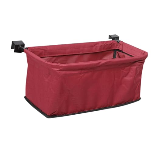 Sac de queue de chariot et panier utilitaire de camping rouge universel - 8
