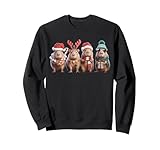 Photo Gallery luci di natale capybara xmas santa capybara uomini donne bambini felpa Photo Gallery luci di natale capybara xmas santa capybara uomini donne bambini felpa