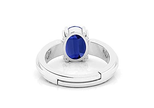 Bague saphir bleu véritable non traité pour éviter les contrefaçons - 4