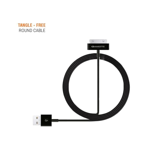 Amkette 30 Pin to USB Charging & Data Sync Cable for iPhone 3G/3GS/4/4s/iPad 1/2/3, iPod Nano 5th/6th Gen and iPod Touch 3rd/4th Gen -1.5m (Black) - Image 5