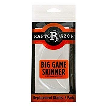 RaptorazorBig Game Skinner Package of 5 Replacement Blades