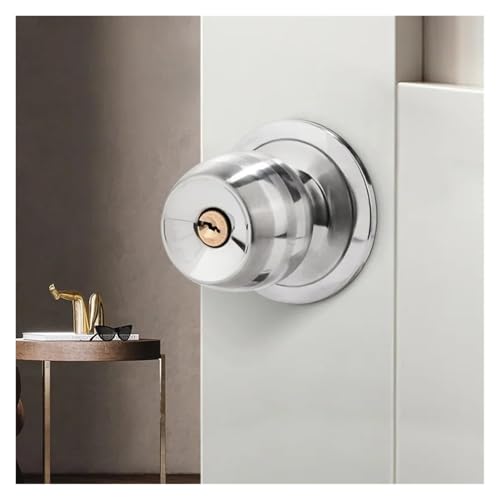 Serrure sphérique durable avec matériel de sécurité épais pour porte intérieure - 3