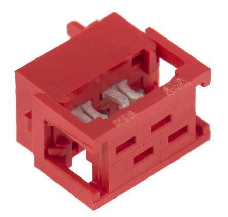 Teensy TE Connectivity Micro-Match Lot de 5 connecteurs IDC mâle, droit, 4 broches/2 rangées, 1,27 mm