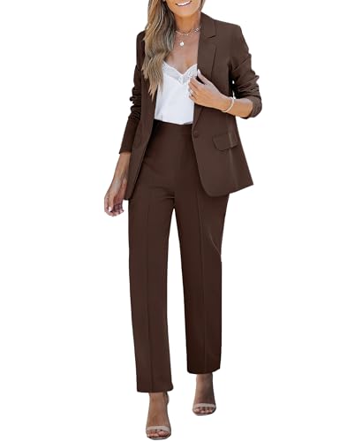 luvamia Women's Two Piece Sets Pants Suits Dressy Business Casual Outfits Professional Blazer...