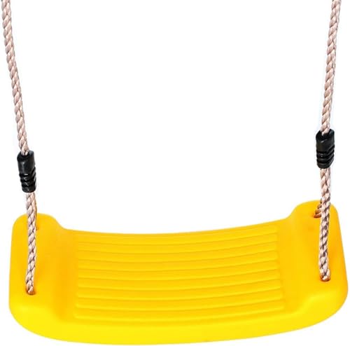 Kinder Schaukelsitz von Gartenpirat Robustes Schaukelbrett aus Kunststoff für sicheren Spielspaß Farbe Gelb
