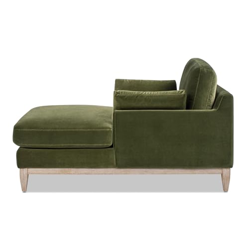 Jennifer Taylor Home Pasadena Modern Farmhouse Chaise Lounge Chair, Olive Green - Thumbnail 4
