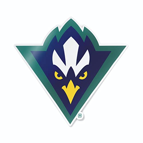 Image of UNCW North Carolina Wilmington Seahawks Mascot Head Triangle Logo Weatherproof Vinyl Sticker Car Decal from Nudge Printing