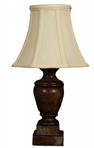Image of Royal Designs Crackle Alabaster Mini Lamp & Bell Lampshade