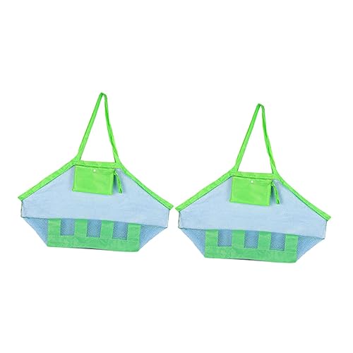 Mesh Toys Storage Bag Beach Toy Tote Large Mesh Bag for Boys and Girls Collapsible Outdoor Accessories Random Color