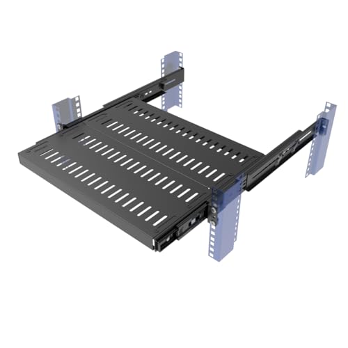 JINGCHENGMEI 1U �����X���C�f�B���O���b�N�V�F���t 19�C���`�T�[�o�[���b�N�}�E���g�L���r�l�b�g�p 15�C���`~22�C���` ���߉\�Ȑ[��4�|�X�g