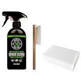 Morris Fenderbaum Sneaker-Reiniger im Set mit Schmutzradierer und Schuhbürste - Sneakers-Pflegeset - 1x 500 ml Sneaker Cleaner + 1x Radierschwamm + 1x Schuhbürste