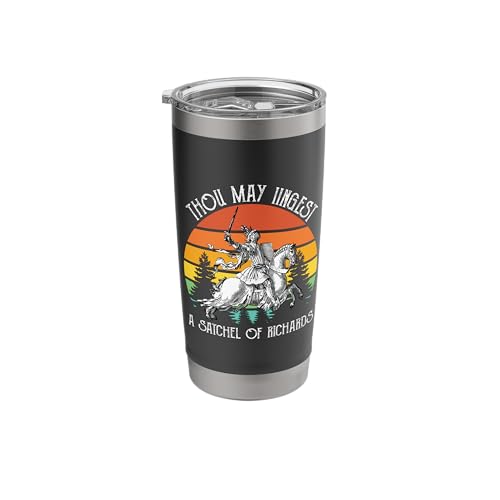 Thou May Ingest A Satchel of Richards Funny Vintage Stainless Steel Insulated Tumbler