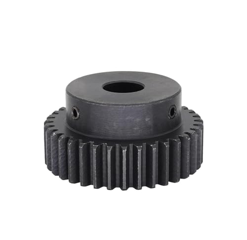 Bevel Gear Pinion Hardware Mechanical 1pcs 1.5M35T Spur Gear Bore 6/6.35/8/10/12/14/15/16/17/20mm Pinion Gear Low Carbon Steel Gear Wheel for Motor(Keyway 8-17 mm)
