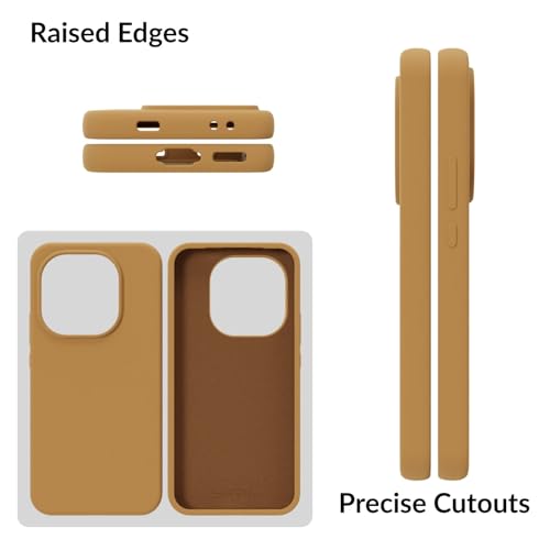Image of SPRIG Compatible with IQOO 15 5G SilkTone Silicone Back Cover Drop Tested Shock Proof Mobile Case for Men, Women, Boys and Girls with Camera Protection (Golden Brown)