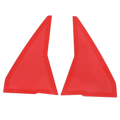 Image of Engine Bay Front Wall Cover Trim Compatible with Corvette C8 Stingray 2020-2023 Aluminum Alloy Red 2PCS Engine compartment Interior Decoration Accessories
