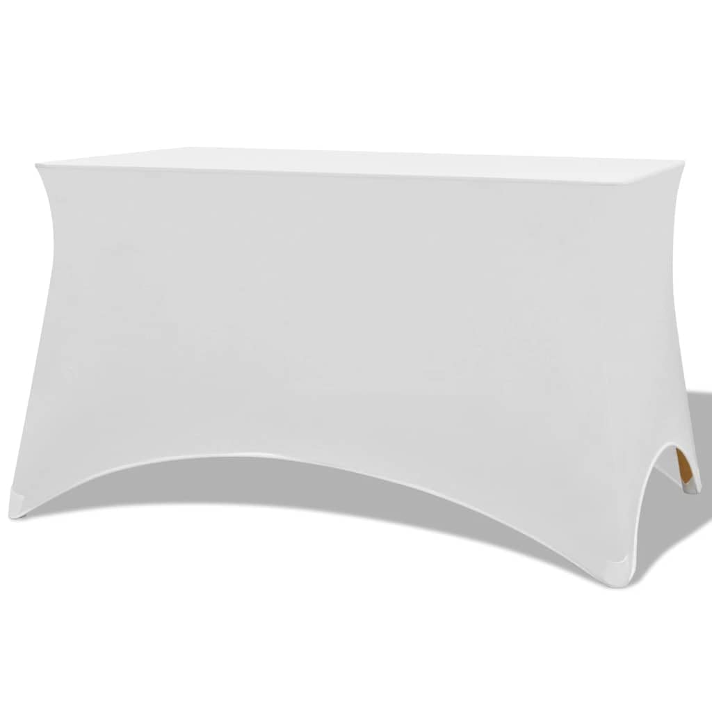 Hothingwell Coprisedili estensibili 2 pezzi, 183 x 76 x 74 cm, colore: Bianco | 10% elastan, lavabile a 40 °C, antigraffio, antimacchia, per matrimoni e banchetti