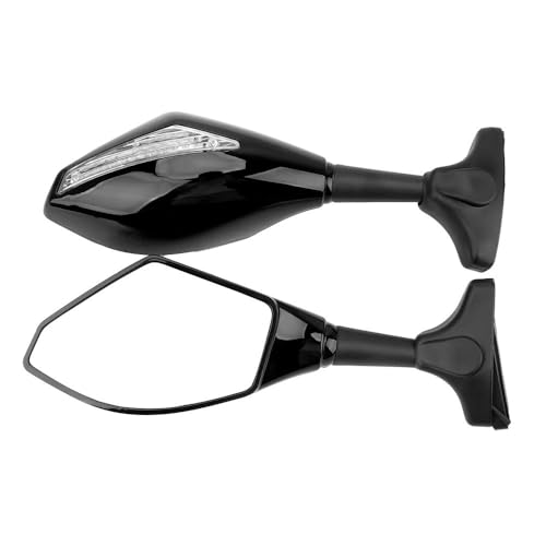 Rétroviseurs latéraux intégrés avec clignotants pour moto en paire