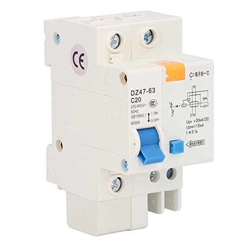 Miniinterruptor 230V 400V 20A 30mA Proteção de corrente de fuga doméstica