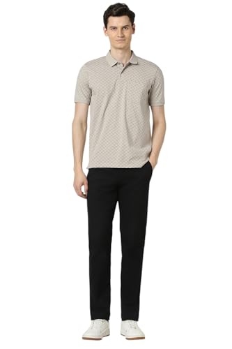 Image of Peter England Men's Cotton Regular Fit All Over Printed T-Shirt | Rich