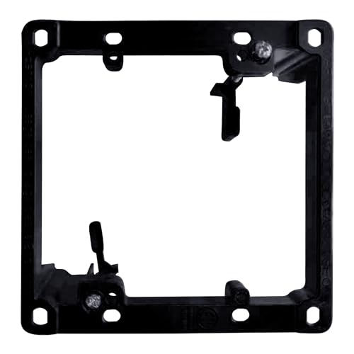 BestMounts - 144 Pack Low Voltage Mounting Brackets 2 Gang Drywall Outlet Cable Pass Through Wall Plates - Wall Plate Bracket for Old Work, Telephone Wires, Network Cable, HDMI, Speaker Wire