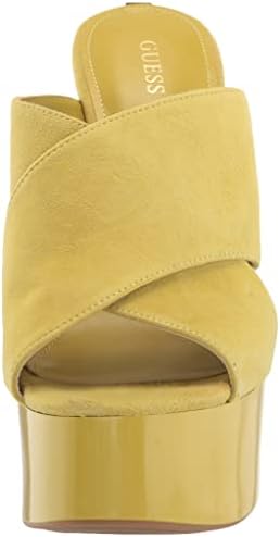 GUESS Women's Teisha Wedge Sandal, Yellow, 8 | Image 1