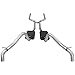 Flowmaster 17129 American Thunder Crossmember-Back Exhaust Kit 2.5 Inch Aluminized Steel Compatible with 1967-1968 Camaro and Firebird with V8 engine.