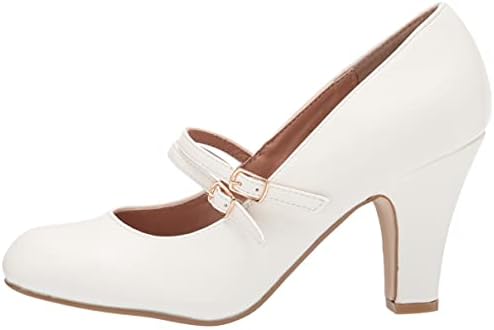 Journee Collection Women's Pumps, White, 7.5 | Image 7
