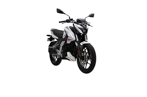 Image of Bajaj Pulsar N160 Twin Disc Dual Channel Single Seat Motorcycle /Motorbike - Pearl Metallic White - Ex-Showroom