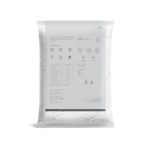 Image of The Millet Company Natural Millet Flour Combo Pack of 3 [1kg each] Ragi Flour, Jowar Flour, Bajra Flour Natural Farm Produce, High Fibre Flour (3.00, Kilograms)