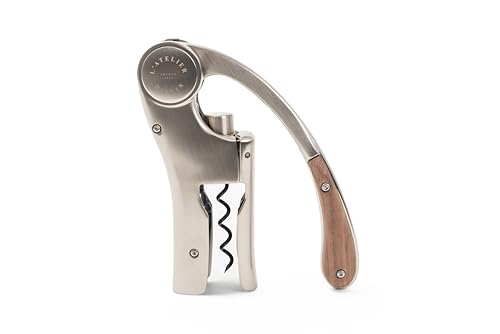 L Atelier Du Vin Oeno Motion Trésor Sacacorchos Con Palanca En Su Caja De Madera Lacada En Color Rojo