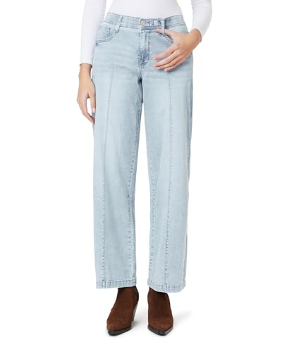 Angels Forever Young Women's Everbreeze Curvy Mid-Rise Wide Leg