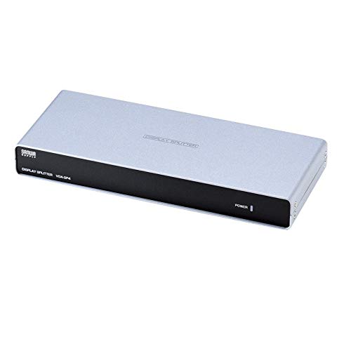 サンワサプライ フルHD対応DVIディスプレイ分配器4分配　VGA-DVSP4 VGA-DVSP4【フルHD対応DVIディスプレイ分配器(4分配）】フルHD（1920