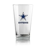 Offiziell lizensiert. Dallas Cowboys Duck House NFL Pint Glas, Trinkglas, Bierkrug Set (2 STK.) 475 ml