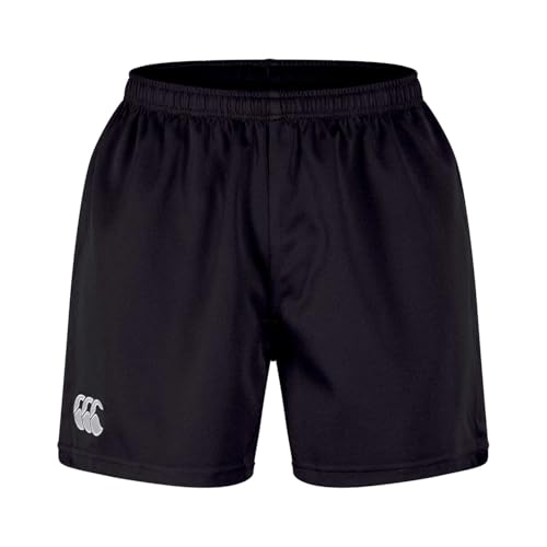 Canterbury Men's Professional 2.0 Shorts | Rugby Shorts | CCC Logo Gym Shorts, Black, L