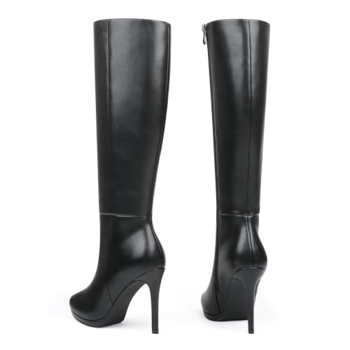 Image of MERUMOTE Women's Platform Stiletto Boot Knee High Boots