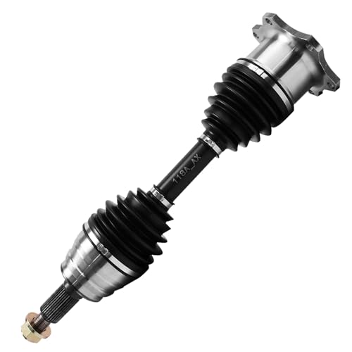 Image of Detroit Axle - 4WD Front 2pc CV Axles for 2001-2010 Chevrolet Silverado 2500HD 3500HD 2001-2006 Silverado 3500 1500HD 1999-2004 Silverado 2500 GMC Sierra Yukon Tahoe K1500 K2500 Suburban K3500