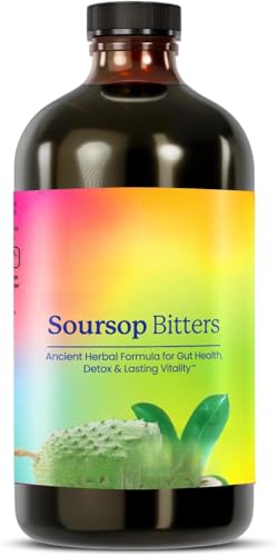 Bitters de guanábana líquidos | Favorecen el bienestar digestivo: para la salud de la piel, la energía y el refuerzo del sistema inmunitario – Veganos, sin OMG