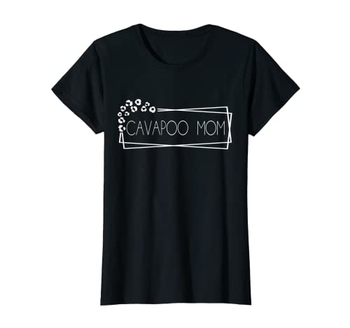 Mujer Mamá Cavapoo Camiseta
