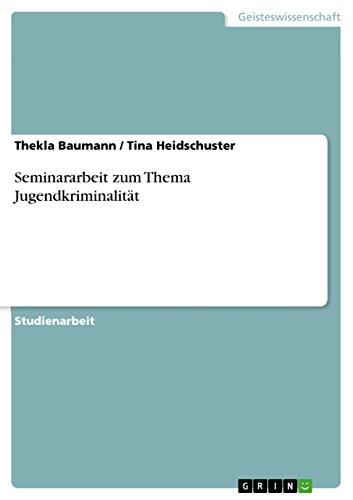 Seminararbeit zum Thema Jugendkriminalität (German Edition)