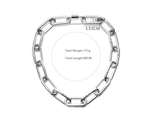 Men's Heavy Duty Quee Goth Grunge Chunky Necklaces Punk Stainless Steel Alternative Industrial Collar Choker Link Chain For Women Jewelry2