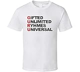 Guru Gang Starr Hip hop T Shirt Preemo DJ Premier New Retro Vintage Classic 90s 90's Rap Legends Sneaker Head Shoe Game (Medium) White