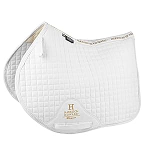 Harrison Howard Close Contact Saddle Pad Non-Slip Suede Outer Perfect for Use with Jumping Saddles
