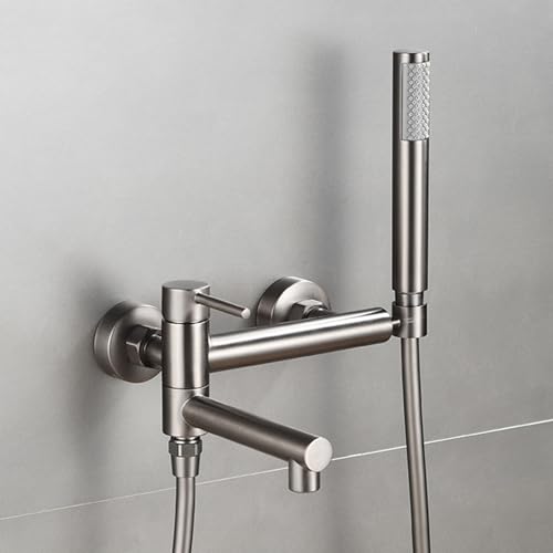 Boucheur de douche noir pour une baignoire élégante et des moments de détente
