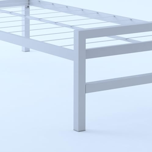 GIANTWOOD Metal Single Size Bed Without Storage for Bedroom Living Room Single Cot Bed for Home (White) - Image 7