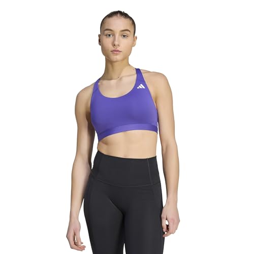 adidas Damen Optime Essentials Workout Medium Support Bra, Pure Purple, S – Ansicht 3