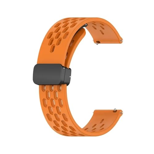 [�����ȓX] 20 22 mm�ėp�ʋC���܂肽���ݎ��V���J�Q���x���g�ɓK��Garmin Venu 4/3/2 s Vivoactive 6/5/4/3 Forerunner 570�̃x���g�������Ă��܂�(Orange,20mm)